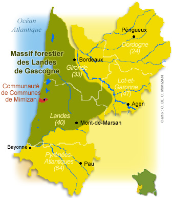La Communauté de Communes de Mimizan au coeur du massif forestier des Landes de Gascogne
