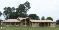 Une maison en pin des Landes construite par SEDED.
